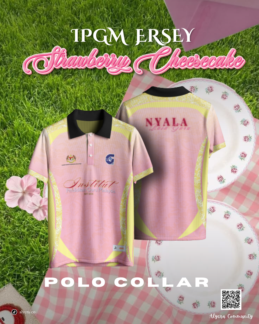 Polo Collar - Strawberry Cheesecake